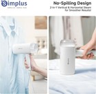 Simplus Travel Steamer For Clothes  Foldable 1200w Handheld Mini Steamer