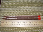 Lot Of 2 Caran D ache Swiss Wood Pencils  hb Lead  Red Swiss Cross Tops 