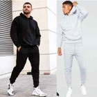 Men s Sweatsuit Tracksuit 2-piece Fleece Set Pullover Hoodie And Jogger Pants