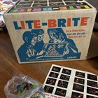 Vintage Original 1973 Hasbro Lite - Brite Light Bright  Box Paper  Pegs  Working