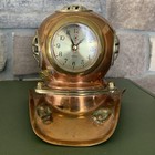 Brass   Copper Divers Helmet Bey-berk Int  Working Clock 7 