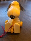 1972 Peanuts Snoopy   Woodstock Pull Toy By Hasbro Works Ears Spin Works