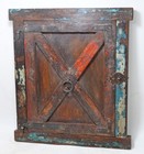 Antique Wooden Wall D  cor Window Panel Frame Original Old Hand Crafted
