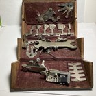 Antique 1889 Singer Sewing Machine Oak Puzzle Box W Assessories Attachments