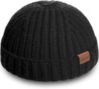 Fisherman Short Beanie Hats For Men Knit Skull Cap Cuff Trawler Hat Stylish Cap