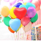 12 Pc 12inch 10 Color Heart Shape Latex Balloons Wedding Party Decoration Helium