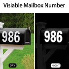 Reflective Mailbox Numbers For Outside - 30 Pcs Waterproof 3 Inches  White
