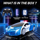Transform Remote Control Car 2 4ghz Robot Rc Cars 1 18 Scale Police Car Toy Blue