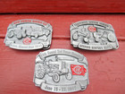 3 Red Power Round Up Belt Buckles 2015 2016 2017 International Harvester Farmall