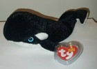Ty Beanie Baby        Anchor The Whale  7 5 Inch  New Mwmts Stuffed Animal Plush Toy