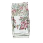 Vintage Laura Ashley 100  Cotton Lisalee Roses Bath Fingertips Hand Towel Set