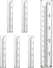 6 Pcs Plastic Rain Gauge Replacement Tube  5  Capacity Rain Gauge Plastic Rep   