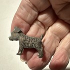 Vintage Ideal Dog Food Advertising Good Luck Charm Mini Boston Terrier Figurine