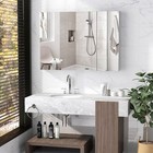 36  Wide Wall Mount Mirrored Bathroom Medicine Cabinet Organizer Mirror Door