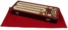 14  4 Track Continuous Cribbage Board Bloodwood Skunks Corner Games Won Hinge Bx