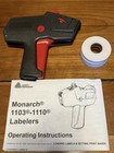     Monarch 1110-02 Price Gun With 3 Rolls Genuine Labels