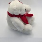Coca-cola Plush 6in Sitting Polar Bear White Red Scarf Holiday Collectible Nwt