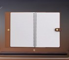     new Coach    notebook    journal Planner    signature Canvas Tan Brown Gold Cz198