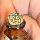 Antique Drug Bottle Sharp   Dohme Baltimore Mercurous Iodide Yellow With Label