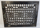Antique Cast Iron Floor Grate Heat Register Vent Vintage  12  13 3 4  x 10 3 4  