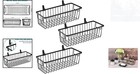 Rustic Farmhouse Hanging Wall Wire Baskets  3 Pack - Stylish Storage Solution
