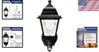 Battery-powered Motion Sensor Outdoor Wall Sconce - Elegant Black Finish