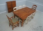 L64145ec 46ec  Country French 9 Piece Dining Room Table   Chairs Set