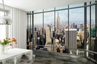 315x232cm Wall Mural Wallpaper New York Penthouse Window View Glue Not Included