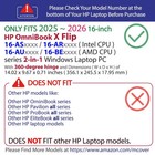 New Mcover For 2025  16  Hp Omnibook X Flip 16-as 16-au 16-ar 16-be 2in1 Laptop