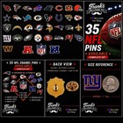 Bundled  nfl 35 Pin Set  All 32 Teams   Nfl Shield   Afc   Nfc Conference Logos
