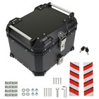 Motorcycle Top Case Tail Box Waterproof 45l Black Luggage Scooter Trunk Storage