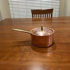 Vtg Paul Revere 1801 2qt Limited Edition Copper Brass Ss Sauce Pan W lid