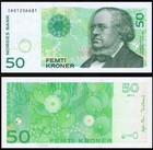Norway 50 Kroner 2011 P 46 New Unc Banknote