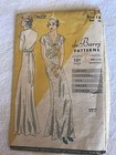 Antique Sewing Pattern  1035 Ladies Night Gown 1930 s