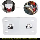 Chrome Layback License Plate Mount For Harley Electra Glide Road King 1999-2008