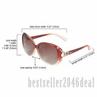 Fashion Polarized Oversized Anti Glare Sunglasses Eyewear Womens Uv400 Retro