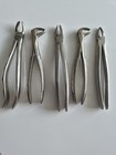 Vintage Soviet   European Dental Extraction Forceps Set     Lot Of 5
