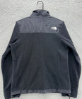 The North Face Women   s Denali Fleece Jacket Black Sz Large Full Zip Polartec Usa
