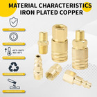 Kit 55 Racores Neum  ticos 1 4  Npt Conexi  n R  pida Para Compresor De Aire