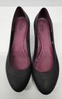 Crocs Lina Dual Comfort Womens Size 9 Black Slip On Wedge Heels Closed Toe Shoes
