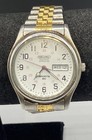 Seiko Sports 50 Railroad Approved Men s Watch Two Tone Day Date 7n43-9a00 35mm