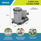 Bestway 2 500 Gallon Filter Pump Set For Above Ground Outdoor Swimming Pools
