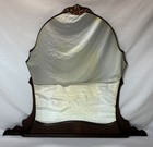 Antique Victorian Art Deco Solid Wood Dresser Vanity Mirror 38 x32  Waterfall