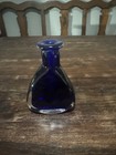 Old Heavy Cobalt Blue Glass Poison Bottle- Read Description