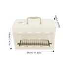 Raindrops Small Parrot Carrier Canary Bird Cage Plastic 1set