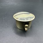 Vintage Alpaca Mexican Silver Trinket Pill Box W  Abalone Shell Mop Top 1   