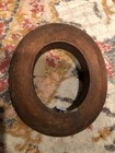 Antique Wooden Block Hat Brim Mold Millinery Form 7 1 2 X 6 1 4 With Size Tag