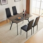 5 Pieces Dining Set   4 Chairs Set   Table  Kitchen Livingroom Breakfast Table
