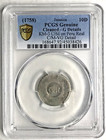  1758  British Colony Jamaica George Ii Counterstamped 10 Pence Pcgs G-details