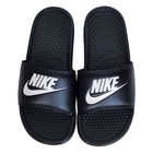 Nike Mens Benassi Jdi Slides Black White Logo Summer Beach Vacation Outdoor